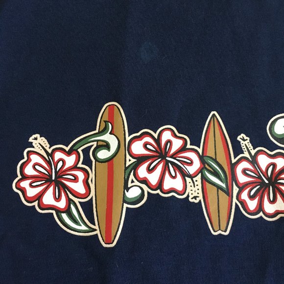 Vintage Steve & Barry's Navy Blue North Shore Hawaii Graphic T Shirt Size M Mens - Picture 3 of 11